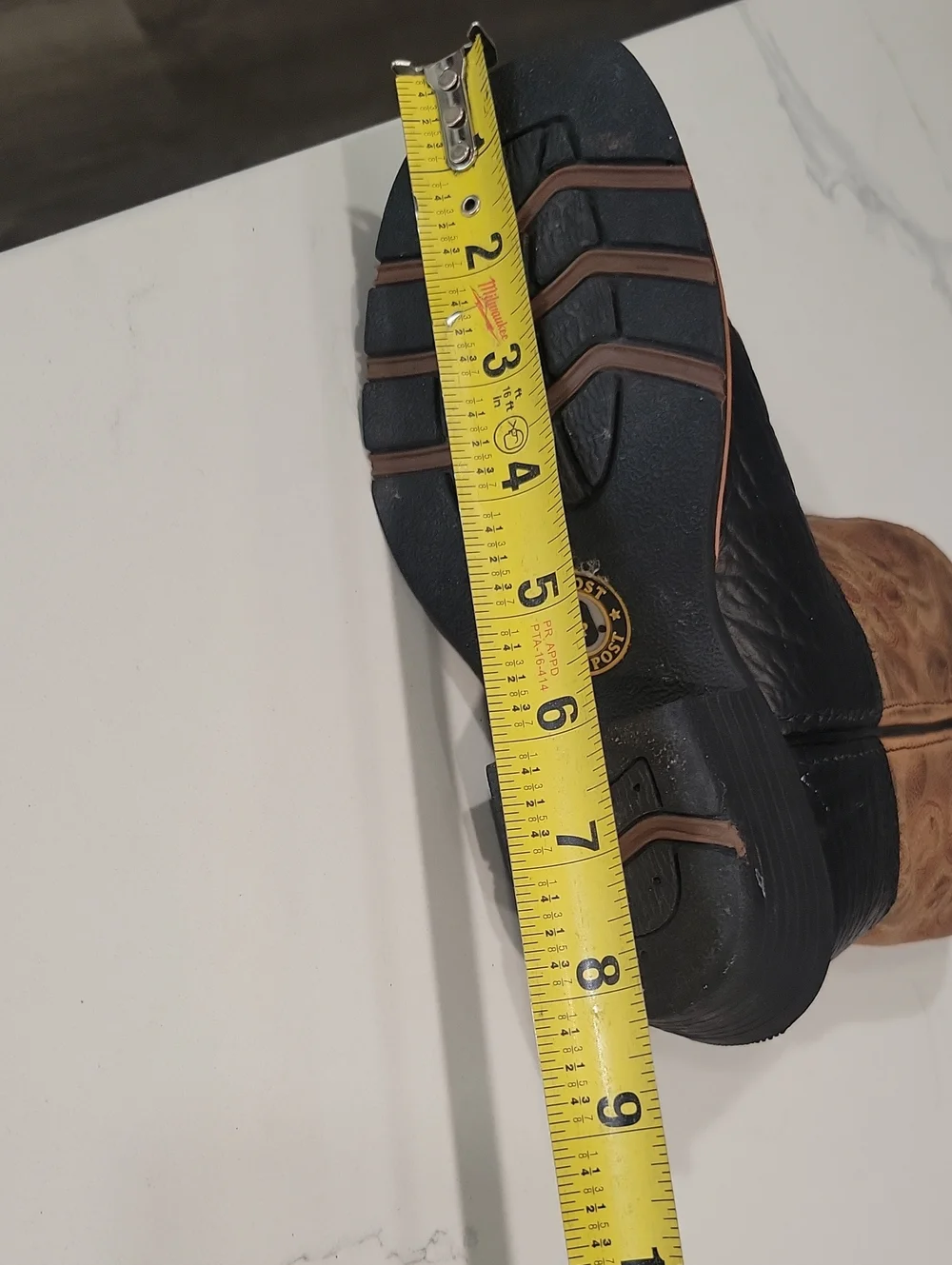 Dan Post Black and Brown Square Toe Western Cowboy Boots Size 11.5
